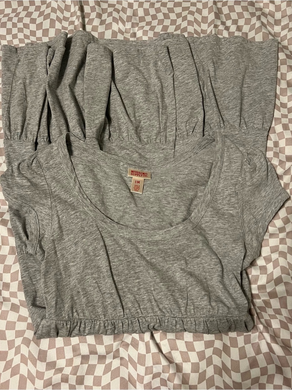 vintage Mossimo grey tiered dress